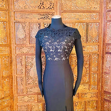 Load image into Gallery viewer, High Neck Short Sleeve Sheath Dress NWT
