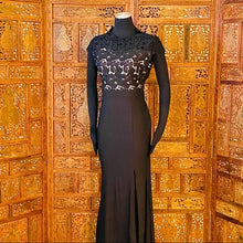 Load image into Gallery viewer, High Neck Short Sleeve Sheath Dress NWT
