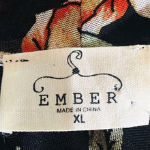 Load image into Gallery viewer, Ember Black Floral Kimono

