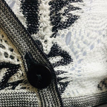 Load image into Gallery viewer, NIC+ZOE Black &amp; White Knit Cardigan Sweater
