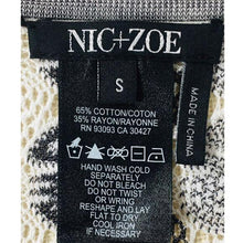 Load image into Gallery viewer, NIC+ZOE Black &amp; White Knit Cardigan Sweater
