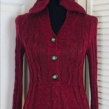 Load image into Gallery viewer, Aéropostale Women’s Burgundy Sweater Petite Small

