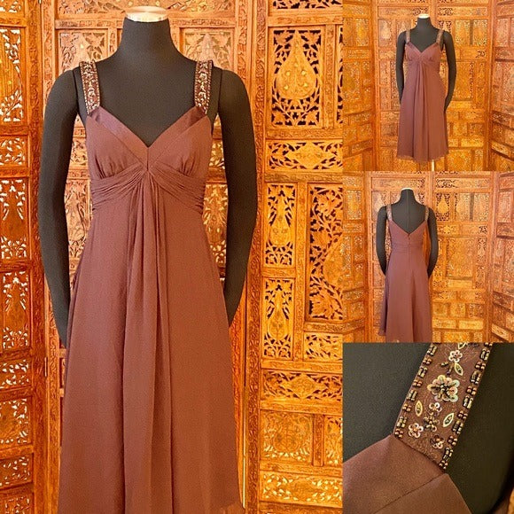 Davids Bridal Chiffon Tank Bridesmaid Dress NWT