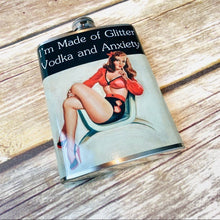 Load image into Gallery viewer, Totally Rad I’m Made of Glitter Vodka Flask NWT
