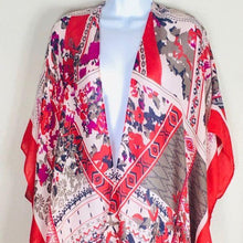 Load image into Gallery viewer, Woven Heart Tribal and Floral Kimono
