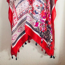 Load image into Gallery viewer, Woven Heart Tribal and Floral Kimono
