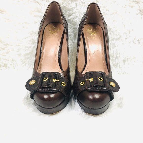 Vince Camuto Women’s Brown Leather Heels
