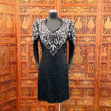 Load image into Gallery viewer, Vintage 80’s Laurence Kazar Beaded Sequin Dress
