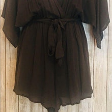 Load image into Gallery viewer, Plunging Neckline Romper Khaki Green
