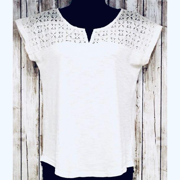Chaps Denim White Blouse