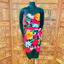 Load image into Gallery viewer, A.J. Bari Vintage 80’s Strapless Dress
