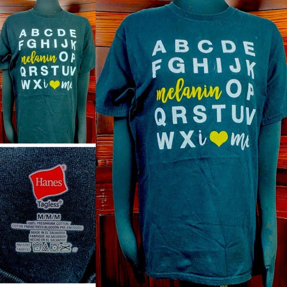 Alphabet Melanin Hanes T-Shirt