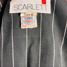 Load image into Gallery viewer, Vintage 80’s Scarlett Pinstripe Skirt Set
