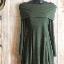 Load image into Gallery viewer, Miami Women’s off the Shoulder Knit Dress
