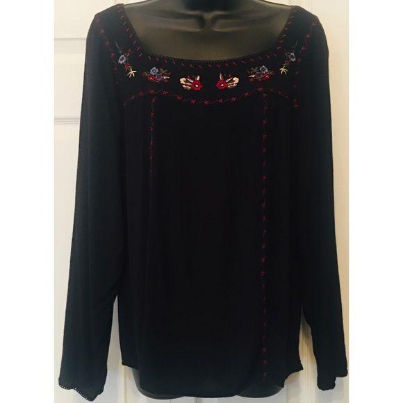 DCC Missy Bohemian Floral Embroidered Tunic
