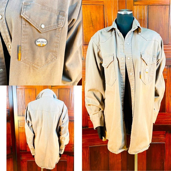 (SOLD) Rasco FR Heavy Weight Flame Resistant Work Shirt