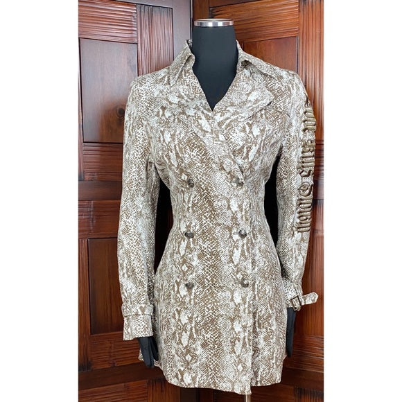 Ed Hardy Reptile Skin Print Jacket Blazer