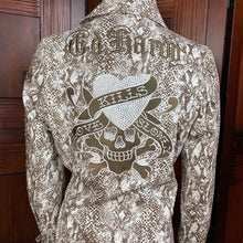 Load image into Gallery viewer, Ed Hardy Reptile Skin Print Jacket Blazer
