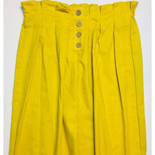 Load image into Gallery viewer, RIS Women’s Wide Leg Linen  Yellow Pants
