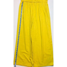 Load image into Gallery viewer, RIS Women’s Wide Leg Linen  Yellow Pants
