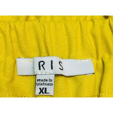 Load image into Gallery viewer, RIS Women’s Wide Leg Linen  Yellow Pants
