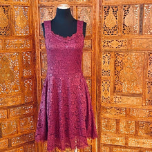 Load image into Gallery viewer, Berry Love Lace Tank Mini Dress NWT
