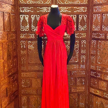 Load image into Gallery viewer, Illusion Lace Sleeve Dress NWT
