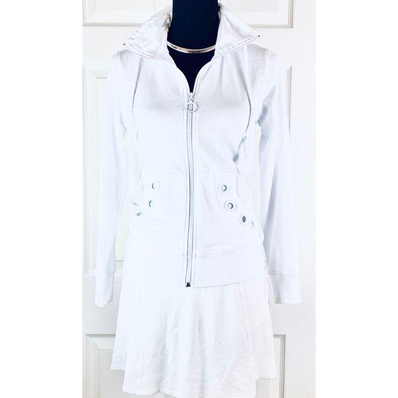 High Fifth Petite Full Zip Drawstring Hoodie