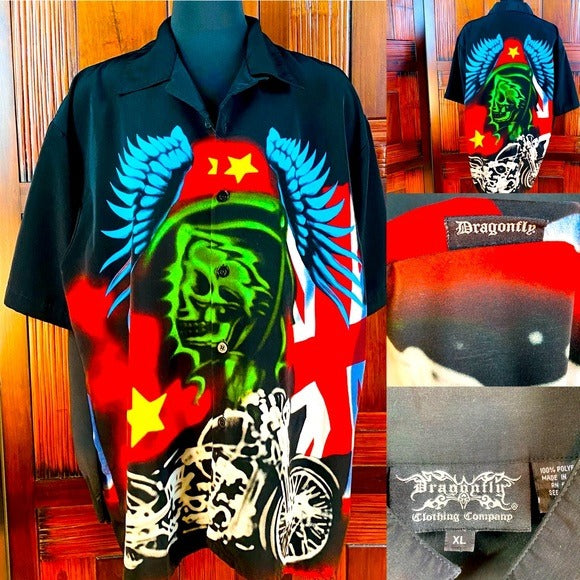 Men’s Dragonfly Clothing Company Short Sleeve Button Down