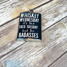 Load image into Gallery viewer, Totally Rad Whiskey Wednesday Flask NWT
