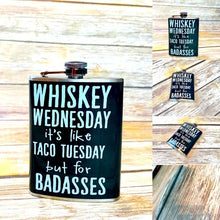 Load image into Gallery viewer, Totally Rad Whiskey Wednesday Flask NWT
