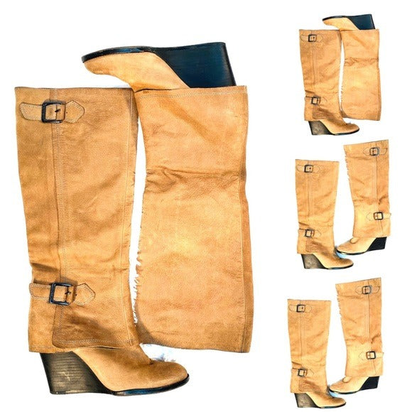 (SOLD) Vince Camuto Leather Knee High Boots