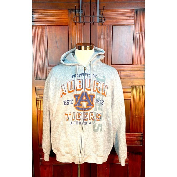 NCAA UA Auburn Tigers Zip Up Hoodie Sweatshirt