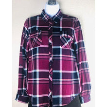 Load image into Gallery viewer, Love Potion Women’s Long Sleeve Flannel Shirt

