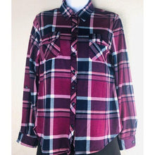 Load image into Gallery viewer, Love Potion Women’s Long Sleeve Flannel Shirt
