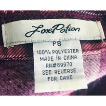 Load image into Gallery viewer, Love Potion Women’s Long Sleeve Flannel Shirt
