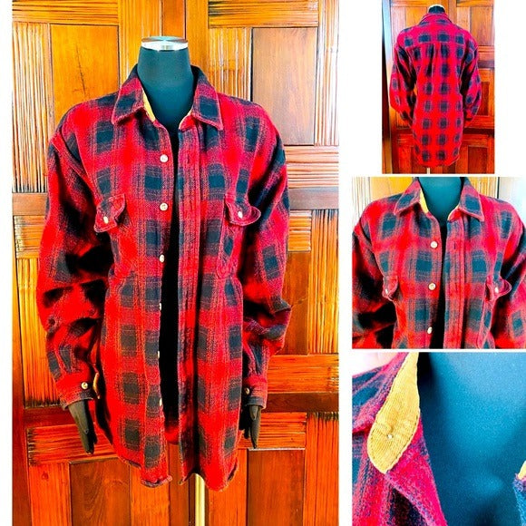 Field & Stream Red Flannel Button Down Shirt