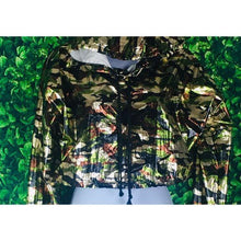 Load image into Gallery viewer, Women’s Metallic Camouflage Anorak Hoodie
