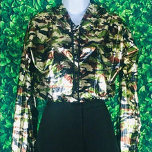 Load image into Gallery viewer, Women’s Metallic Camouflage Anorak Hoodie
