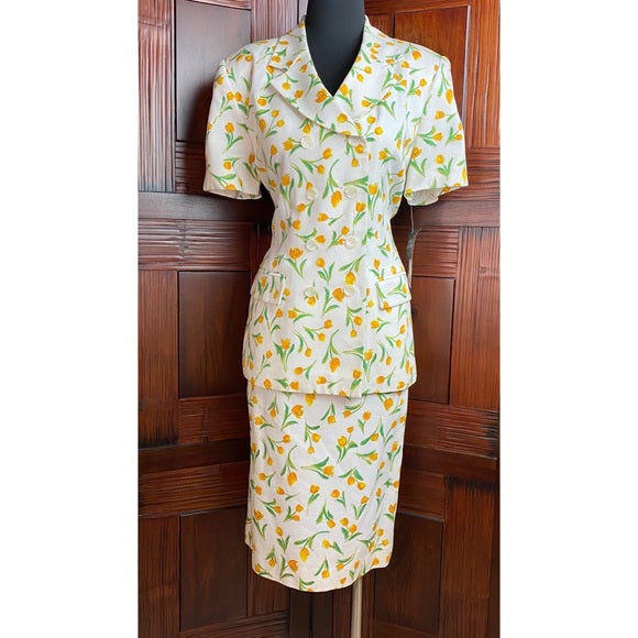 Vintage Le Suit Skirt Set 2 Piece Set