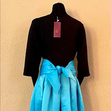 Load image into Gallery viewer, Long Sleeve High-Low V-Neck Bridesmaid Dress NWT
