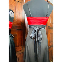 Load image into Gallery viewer, Snap 🔥Fire Red &amp; Black Satin &amp; Tulle Party Dress
