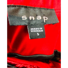 Load image into Gallery viewer, Snap 🔥Fire Red &amp; Black Satin &amp; Tulle Party Dress
