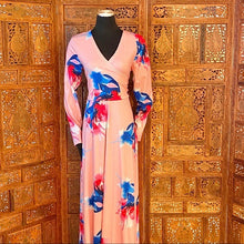 Load image into Gallery viewer, Floral Print Long Sleeve V-Neck Dress NWT
