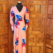 Load image into Gallery viewer, Floral Print Long Sleeve V-Neck Dress NWT
