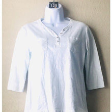Load image into Gallery viewer, Coral Bay V-Neck 3/4 length sleeves Womens T-Shirt
