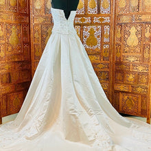 Load image into Gallery viewer, (001) Demetrios Strapless Bridal Gown w/Detachable Train
