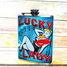 Load image into Gallery viewer, Totally Rad Lucky Lady Flask NWT
