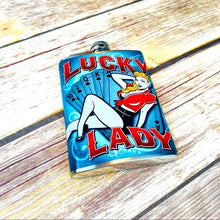 Load image into Gallery viewer, Totally Rad Lucky Lady Flask NWT

