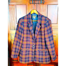 Load image into Gallery viewer, Vintage Requirements Plaid Blazer
